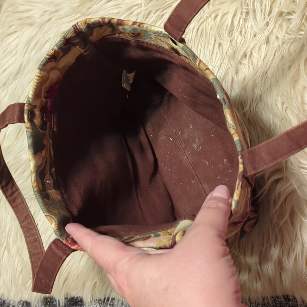 Longaberger Small Floral Tote Bag - Picture 4 of 4